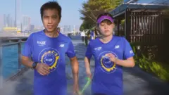 마라토너 인티 푸와 그의 남편 크리스 로