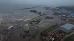 Un tsunami produit par un puissant tremblement de terre dans le Pacifique atteint Hawaï et la Californie et génère des alertes en Colombie, Pérou, Équateur, Chili, Japon, États-Unis et des parties de la Russie