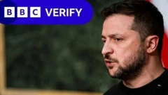 Volodymyr Zelensky prononce un discours lors d'une récente visite à Washington