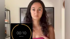 Imagen de un video de instagram de una italiana que cuestiona la decisión del juez