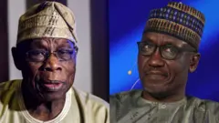 Olusegun Obasanjo àti ọ̀gá NNPCL Kolo Mele Kyari