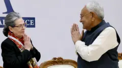 સોનિયા ગાંધી, નીતીશકુમાર