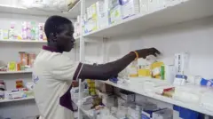 Man with medicines 