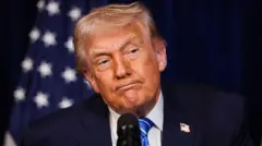 Donald Trump en primer plano