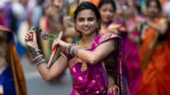 मेडिसन एवेन्यू में साल 2019 के इंडिया डे परेड की एक तस्वीर