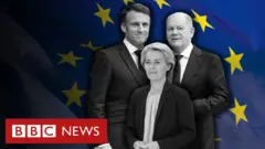 Montagem com imagenscriar conta no sportingbetlíderes europeus - Macron, Scholz e Von der Leyen