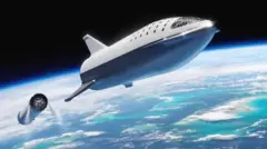 স্পেসএক্স-এর একটি স্টারশিপ রকেট।