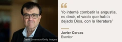 Fotocita de Javier Cercas.