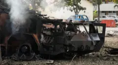 ला कार्लोटा लष्करी तळावर उद्ध्वस्त करण्यात आलेले अँटी एअरक्राफ्ट युनिट