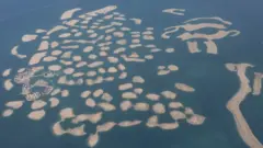 Aeril view of The World Dubai