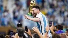 Messi lokacin da ya lashe gasar Kofin Duniya a Qatar