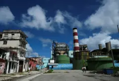 Central térmica en Cuba