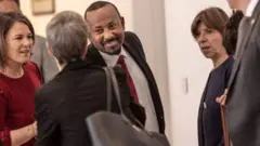 Ministiroonni Firaansi fi Jarmanii adeemsa marii nageenyaarratti Ministira Muummee Itoophiyaa Abiy Ahmad waliin mari'ataniiru
