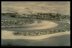 Vista área de Dubai em 1951