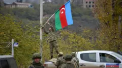 Laçında Azərbaycan bayrağı