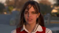 Joven entrevistada por la BBC.
