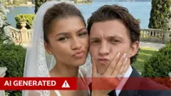 Созданное при помощи искусственного интеллекта изображение Зендаи и Тома Холланда