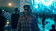 Amir Mansor saat menghadiri festival musik Djakarta Warehouse Project pada 13-15 Desember 2024