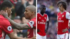 Awọn agbabọọlu Man United ati Arsenal