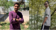 ع﻿لی فاضلی (راست) و هادی چاکسری