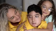 Mum and son with congenital Zika syndrome