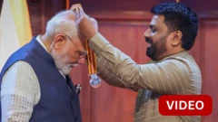 இலங்கையில் இந்திய பிரதமர் மோதி -