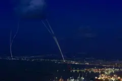 Изриал армиясы учурган ракеталар