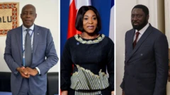 Senator Joshua Setipa, Hon. Shirley Ayokor Botchwey and Dr Mamadou Tangara