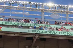 La FIFA publicita su plataforma de entradas en un estadio
