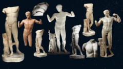 Reconstruções da estatua de Diadoúmenos