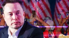 Montagem com imagemjogos de sobrevivência multiplayerElon Musk à frente