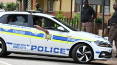 Police car in South Africa - file image