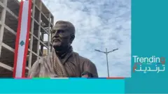تمثال قاسم سليماني في ضاحية بيروت يقسم اللبنانيين بين مؤيد ومعارض