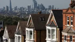 Rows of houses in london