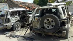 Hasara iliyosababishwa na shambulio katika mji wa Kismayo nchini Somalia