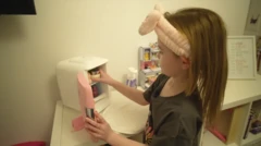 Sadie has a fridge for her skincare products