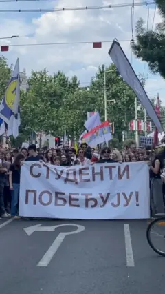 Studentski protest u Beogradu