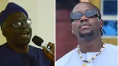 Aworan Amofin agba Femi Falana ati VeryDarkMan
