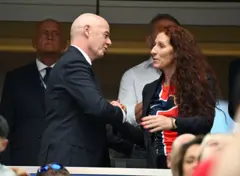 Gianni Infantino e Lise Klaveness