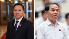 Ông Lưu Bình Nhưỡng (trái) và ông Lê Thanh Vân (phải)