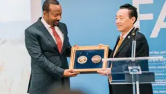 Ra'iisul wasaaraha Itoobiya ayaa Axadii lagu guddoonsiiyay magaalada Rome bilad sharafeedka hay'adda cunnada iyo beeraha ee Qaramada Midoobay (FAO) ee Agricola.