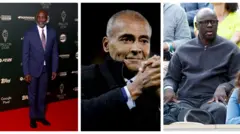 George Weah, Romário de Souza Faria ati Lilian Thuram