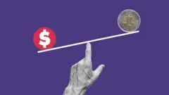 የዶላር ምልክት እና የኢትዮጵያ አንድ ብርን የሚያሳይ ሚዛን 