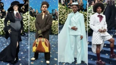 Imagem de celebridades presentes no baile do Met