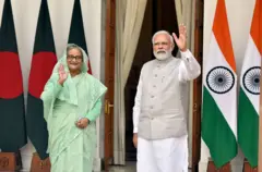 শেখ হাসিনা ও মোদী 