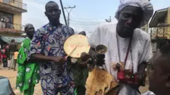 Oro priest during di Oro festival for Ikorodu