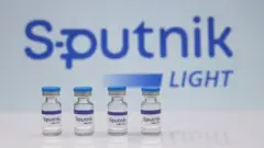 A view shows samples of Sputnik Light vaccine against the coronavirus disease (COVID-19)