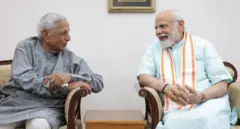 with A K Patel મહેસાણાના પૂર્વ સાંસદ એ.કે. પટેલ કે જેઓ 1984માં ભાજપના જ્યારે બે સાંસદો હતા ત્યારે પણ તેમાંથી એક હતા. 