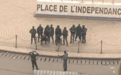 Ifoto y'abarwanyi ba M23 hagati mu mujyi wa Bukavu yatangajwe n'umuvugizi w'uyu mutwe Col Willy Ngoma kuri iki cyumweru