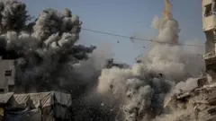 Explosión en Ciudad de Gaza en un ataque israelí